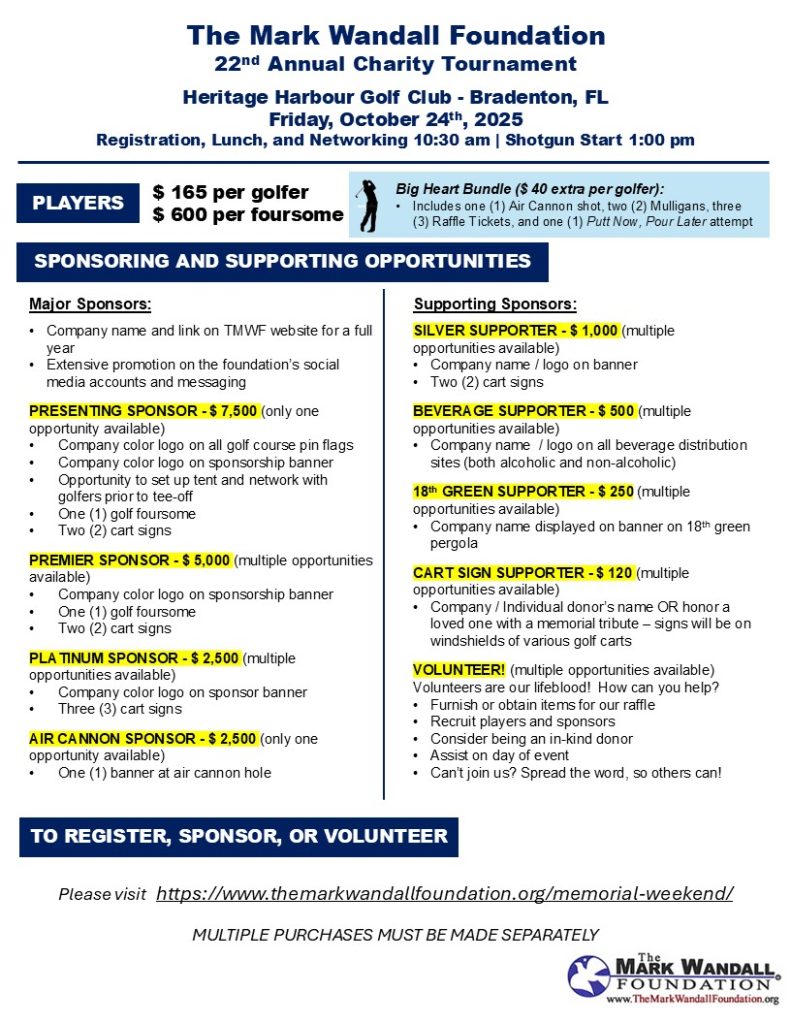 Golf Tournament Information