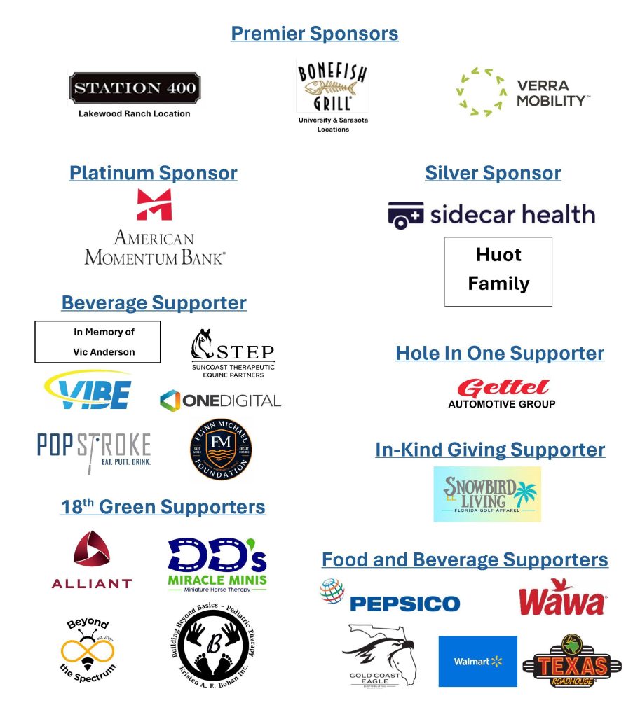 Sponsors of Golf Tournament